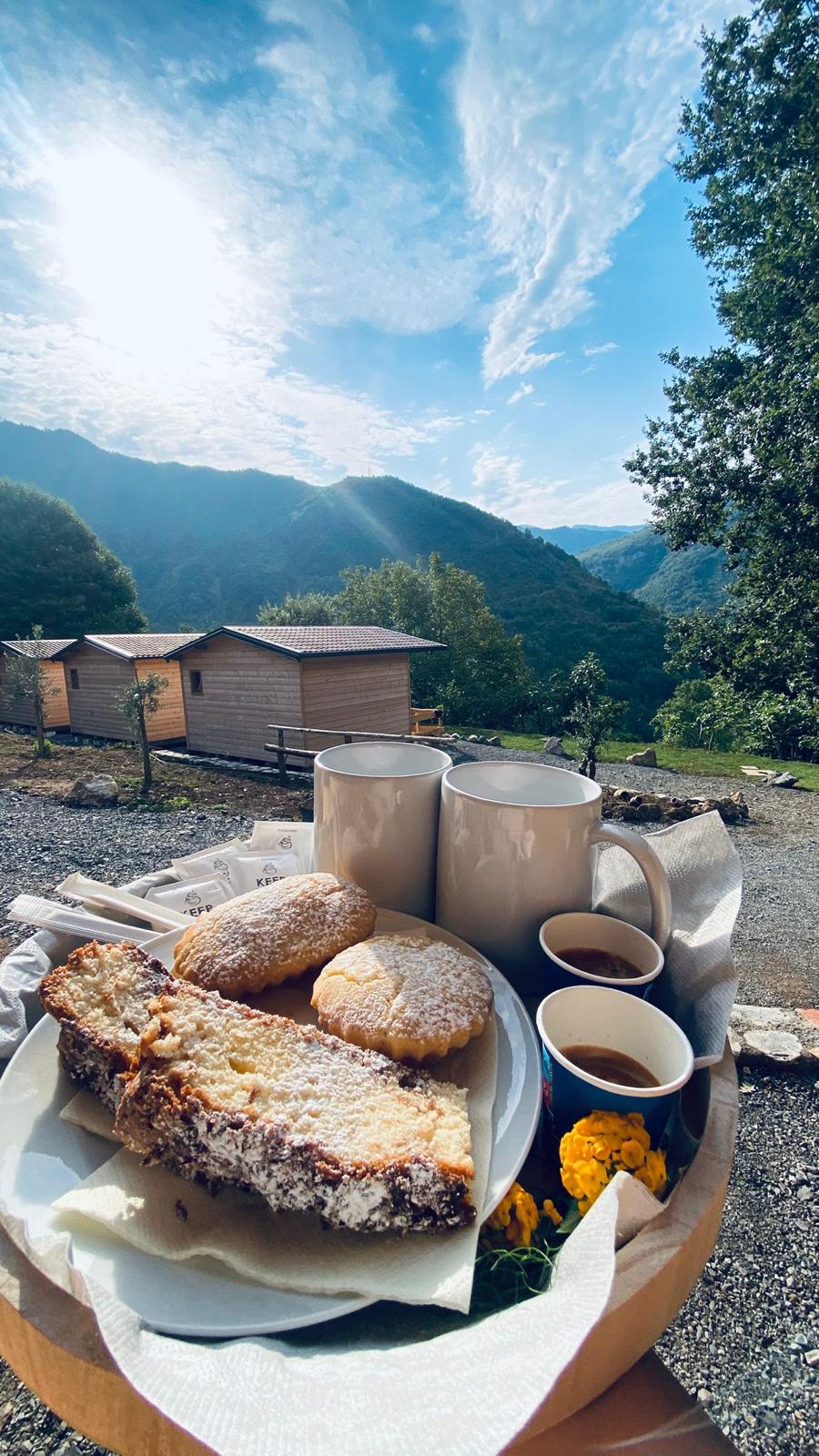 Colazione con vista sul paesaggio del Pollino